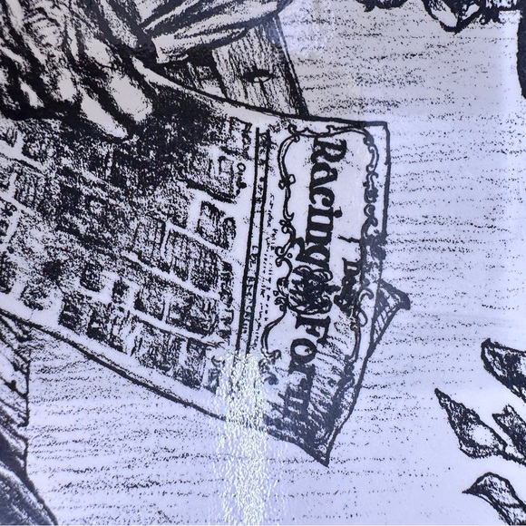 Vintage Jim Daly Hobo Reading Racing Forum Black and White Sketch Art - Picture 7 of 7